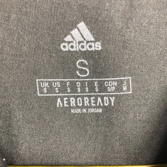 Adidas black white 3 stripe short sleeve tshirt small - Picture 4 of 14